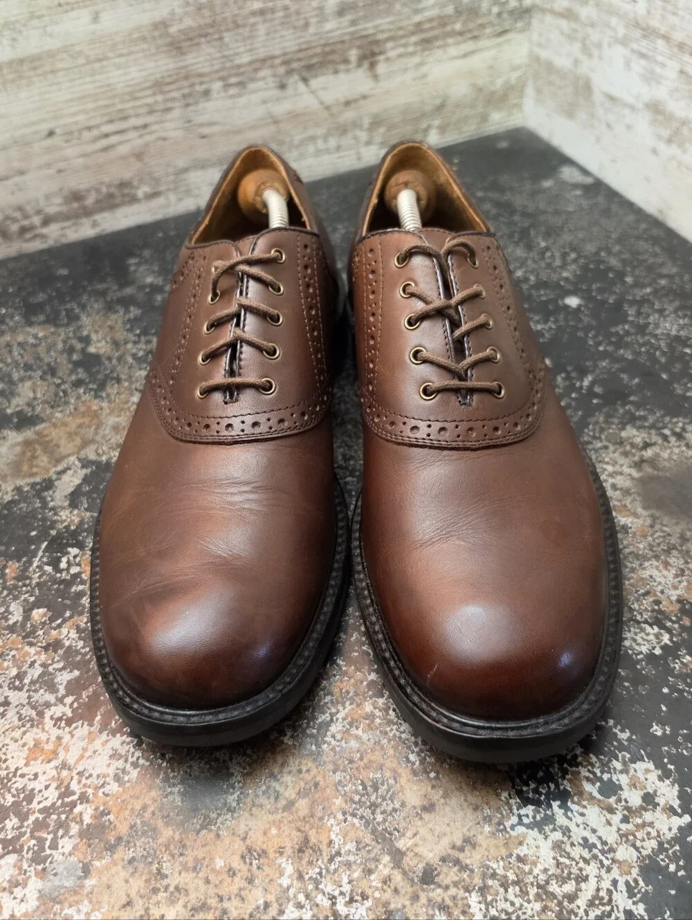 Mens Johnston & Murphy Durst Oxford Shoes Sz 10.5 M Used 020-1258